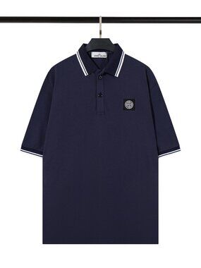Stone Island Navy Short Sleeve Polo Shirt